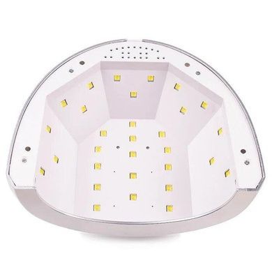 Гибридная лампа Sun One для сушки ногтей UV/LED 48w, Зеркально Серая