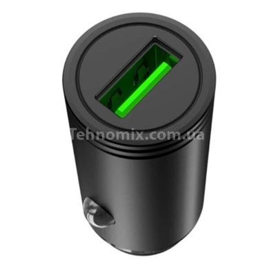 Автомобільний зарядний пристрій XO CC39 QC3.0 18W Car charger with Micro Чорне