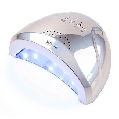 Гибридная лампа Sun One для сушки ногтей UV/LED 48w, Зеркально Серая