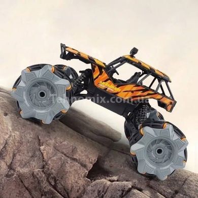 Джип перевертыш радиоуправляемый 4WD с Toy car 3855 Черный с желтым