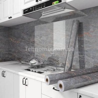 Самоклеящаяся кухонная пленка Серый мрамор 3*0,6м HG10