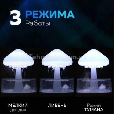 Увлажнитель воздуха Гриб капельный с ночником и пультом Белый