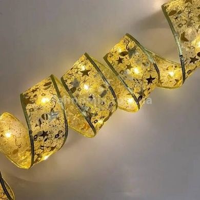 Гирлянда широкая в виде ленты 100Led 10м Christmas Decoration Теплый белый