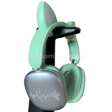 Бездротові навушники Bluetooth з котячими вушками LED SP-20A Зелені