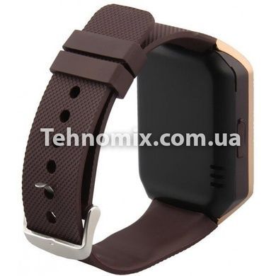 Умные часы Smart Watch DZ09 Коричневые с золотом