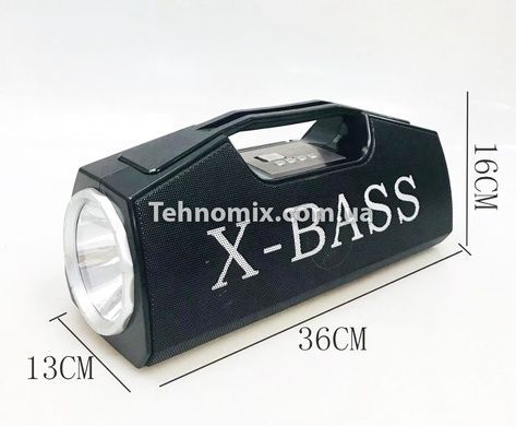 Портативная аккумуляторная колонка с подсветкой GOLON RX-BT160 Черная