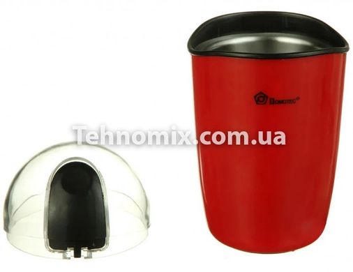 Кофемолка электрическая Domotec MS-1306 Красная 220V/200W