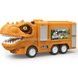 Набор Парковка 3 машинки, звук и подсветка SJ692 B-1 Dinosaur Adventure Желтый