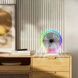 Вентилятор настольный аккумуляторный с подсветкой LED RGB, TYPE-C VU-04/JKJ-103 Белый
