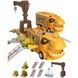 Набор Парковка 3 машинки, звук и подсветка SJ692 B-1 Dinosaur Adventure Желтый