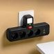Сетевой фильтр-разветвитель 4*220V, 2*USB, 1*PD Type-C PNS-04 Черный