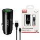 Автомобільний зарядний пристрій XO CC39 QC3.0 18W Car charger with Micro Чорне