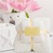 Набор полотенец 2шт 145*80см и 75*35см Towel blanket 521-2415 Белый