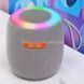 Колонка аккумуляторная Bluetooth с подсветкой SH 309 BT BLK/BLUE/SILVER Серая