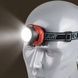 Фонарь налобный на батарейках 1802-COB+LED Черный с красным