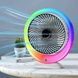 Вентилятор настольный аккумуляторный с подсветкой LED RGB, TYPE-C VU-04/JKJ-103 Белый