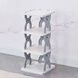 Полка для обуви и вещей на 3 яруса Shoe rack Серая