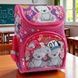 Рюкзак школьный каркасный с ортопедической спинкой на 1 отделение Мишка 34*35*34см С 43560 Розовый с принтом