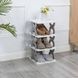 Полка для обуви и вещей на 3 яруса Shoe rack Серая