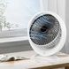 Вентилятор настольный аккумуляторный с подсветкой LED RGB, TYPE-C VU-04/JKJ-103 Белый