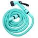 Шланг поливальний 15м, що розтягується з насадкою для поливу EXPANDABLE GARDEN HOSE K-50FT Бірюзовий