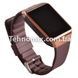Умные часы Smart Watch DZ09 Коричневые с золотом