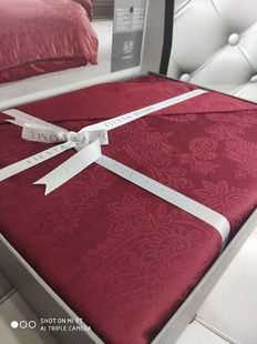 Постільна білизна Fiesta Stella bordo Жаккард Бавовна Євро розмір (4 наволочки)