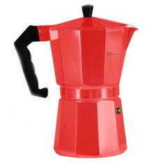 Гейзерная кофеварка Domotec DT-2709 на 9 чашек Красная