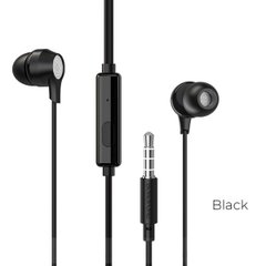 Навушники BOROFONE BM28 Tender sound universal earphones with mic Black