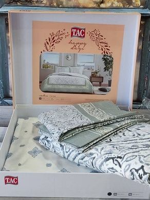 Постельное белье Tac Hamlet indigo Сатин Евро размер