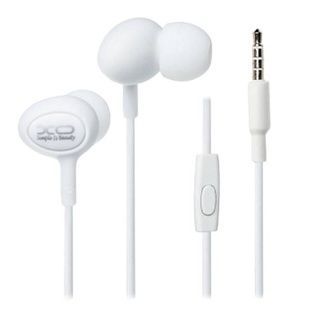 Наушники проводные XO S6 Candy music earphone Белые