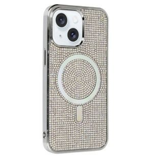 Чохол MagSafe full of diamonds iPhone 15 Pro Max Сірий