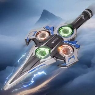 Літаючий дрон-меч на радіокеруванні KS-199 Чорний із синім
