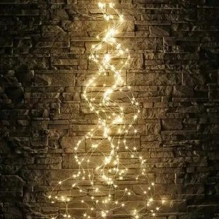 Гирлянда Конский хвост роса 300LED 2м Теплый белый
