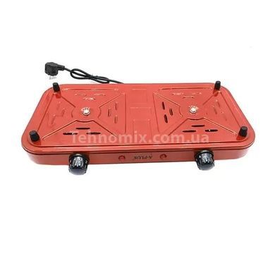 Електроплита спіральна на 2 конфорки Hot Plate A-PLUS Червона