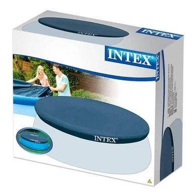 Тент для наливного басейну 376см Intex 28026 Темно-синій