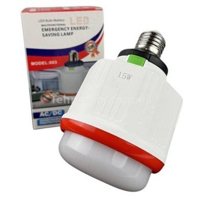 Кемпінгова лампа зі знімним акумулятором 18650 15Вт Type-C LED Emergency Bulb 003 Біла