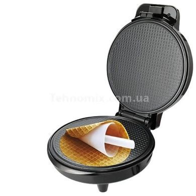 Вафельниця кругла з антипригарним покриттям 1200Вт Sandwich machine RAF R.2217 Чорна