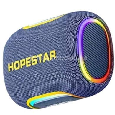 Колонка аккумуляторная беспроводная Bluetooth BT5.3 65W, 8000mAh, RGB, TWS, 6h HOPESTAR H58 Синяя
