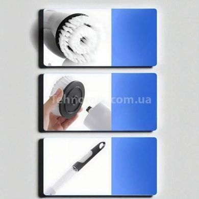 Щетка аккумуляторная для уборки со сменными насадками Cleaning brush Белая