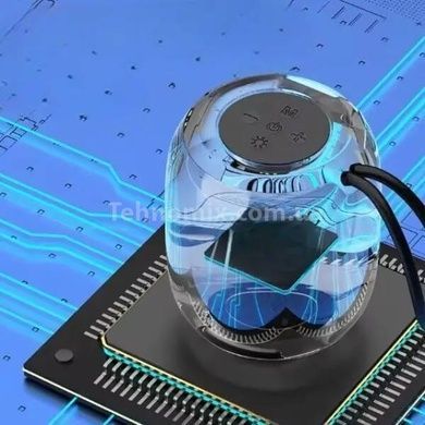 Колонка аккумуляторная Bluetooth с подсветкой SH 309 BT BLK/BLUE/SILVER Синяя