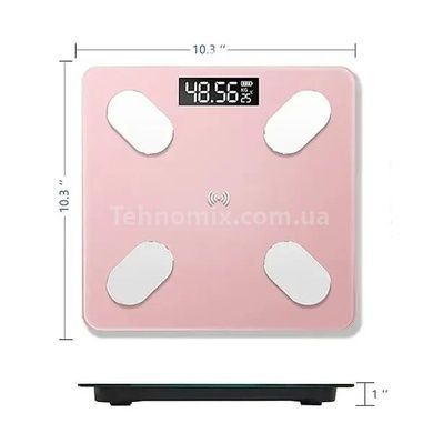Смарт-весы с приложением Body Fast Scale Розовые