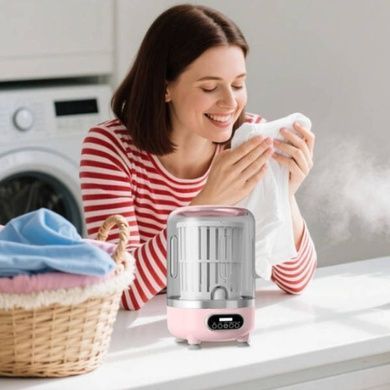Стиральная мини машинка 3в1 Laundry Cup Розовая