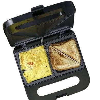 Сендвічниця з антипригарним покриттям 1200Вт Gold Diamond TK08812 Сіра