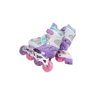 Ролики детские раздвижные 29-33р 31690-S Розовые