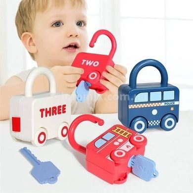 Машинка Замочек с ключом Toy Key 469 Красная
