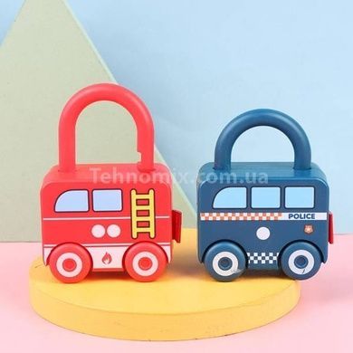 Машинка Замочек с ключом Toy Key 469 Красная