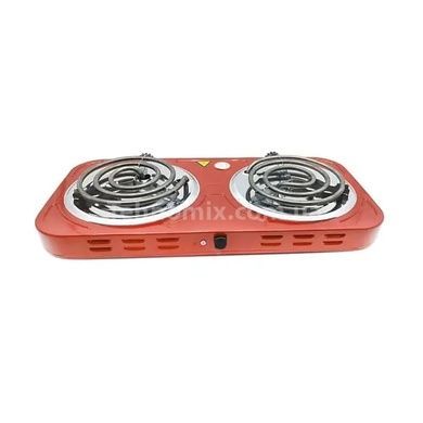 Електроплита спіральна на 2 конфорки Hot Plate A-PLUS Червона