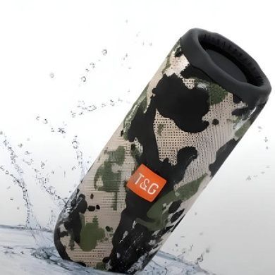 Bluetooth-колонка акумуляторна 1200mAh 66x68x171,5мм TiG TG365 Камуфляжна