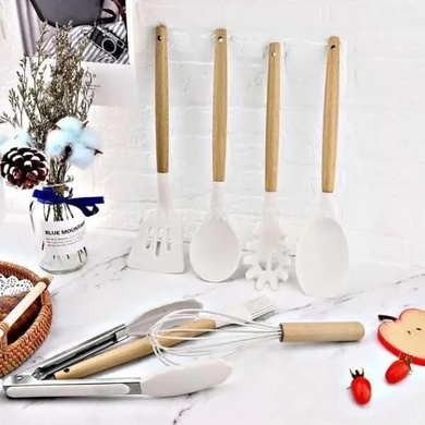 Набір кухонного приладдя 12 предметів Kitchen Set Білий